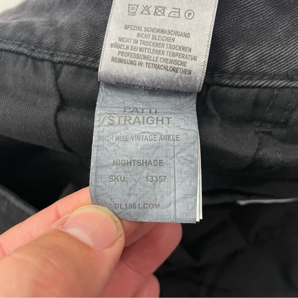 DL1961 Women's Patti Straight High Rise Vintage Jeans Size 24W NWT Retail $184 - Picture 8 of 13